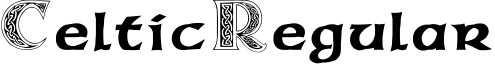 Celtic Regular字体预览图