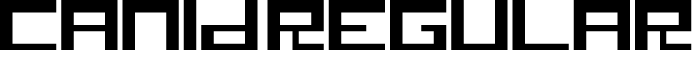 Canid Regular字体预览图