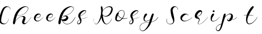 Cheeks Rosy Script字体预览图