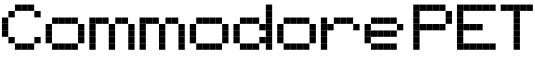 Commodore PET字体预览图