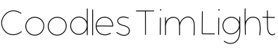 Coodles Tim Light字体预览图