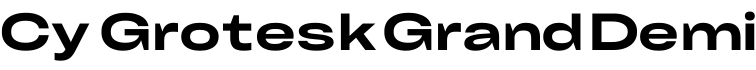 Cy Grotesk Grand Demi字体预览图