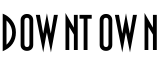 Downtown字体预览