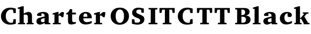Charter OS ITC TT Black字体预览