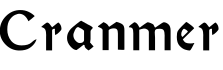 Cranmer字体预览图