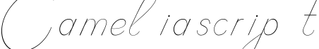 Camelia script字体预览图