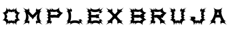 Complex bruja字体预览图