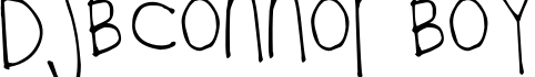 DJB CONNOR boy字体预览图