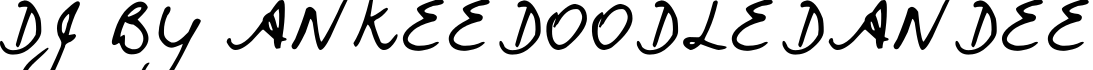 DJB YANKEE DOODLE DANDEE字体预览图