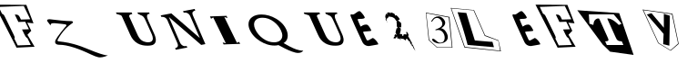 FZ UNIQUE 23 LEFTY字体预览图