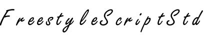 FreestyleScriptStd字体预览