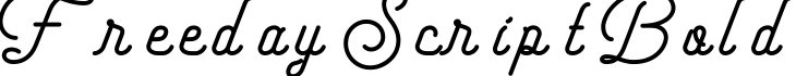 Freeday Script Bold字体预览图