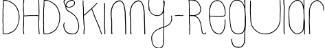 DHDSkinny-Regular字体预览图