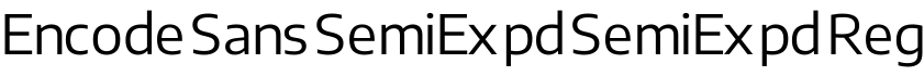 Encode Sans SemiExpd SemiExpd Reg字体预览