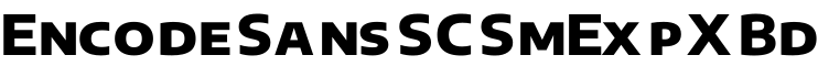 Encode Sans SC SmExp XBd字体预览图