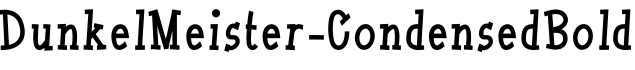 DunkelMeister-CondensedBold字体预览