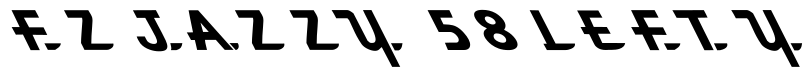 FZ JAZZY 58 LEFTY字体预览图