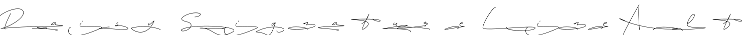 DaisySignatureLineAlt字体预览图