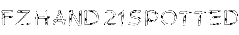 FZ HAND 21 SPOTTED字体预览图