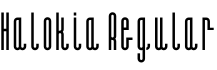 Halokia Regular字体预览图