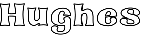 Hughes字体预览图