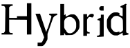 Hybrid字体预览