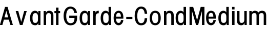 AvantGarde-CondMedium字体预览