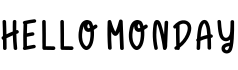 Hello Monday字体预览