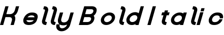 Kelly Bold Italic字体预览