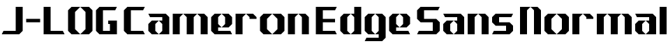 J-LOG Cameron Edge Sans Normal字体预览图