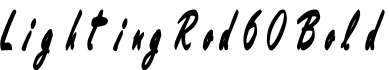 LightingRod60 Bold字体预览