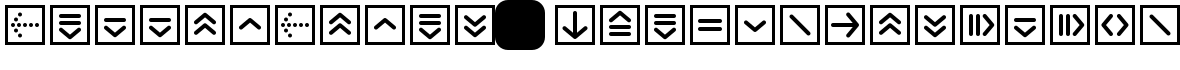ButtonBonus-SquarePositive字体预览图