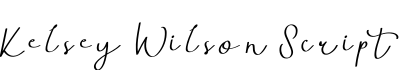 Kelsey Wilson Script字体预览图