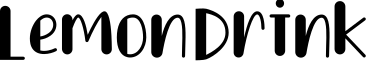 Lemon Drink字体预览图