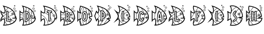 LD Tropical Fish字体预览图