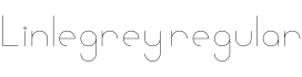 Linlegrey regular字体预览