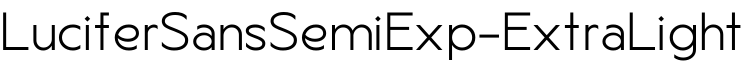 LuciferSansSemiExp-ExtraLight字体预览图