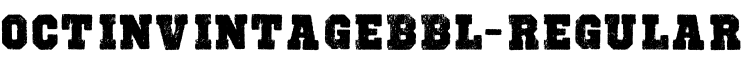 OctinVintageBBl-Regular预览字体图片