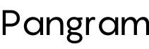 Pangram字体预览