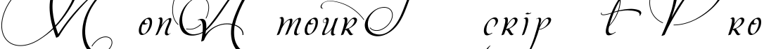 MonAmourScriptPro字体预览