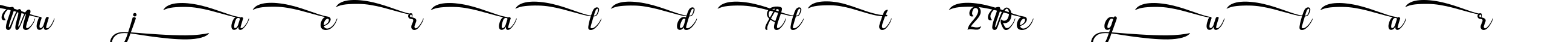 MujaeraldAlt2 Regular字体预览图