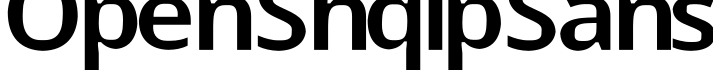 Open Shqip Sans字体预览图