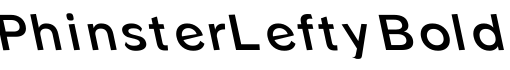 PhinsterLefty Bold预览字体图片