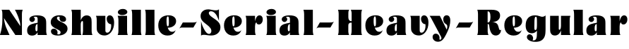 Nashville-Serial-Heavy-Regular字体预览