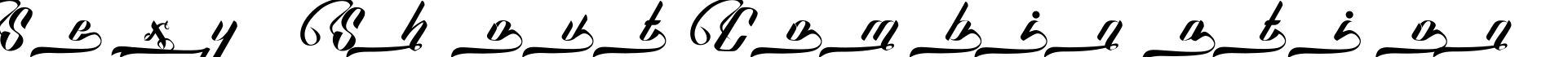 SexyShoutCombination字体预览