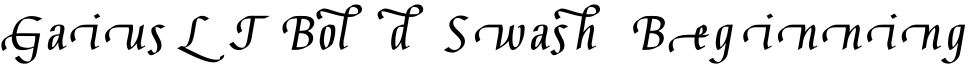 Gaius LT Bold Swash Beginning字体预览