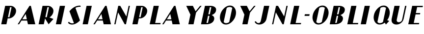 ParisianPlayboyJNL-Oblique字体预览