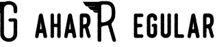 Gahar Regular字体预览图