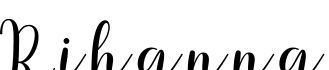 Rihanna字体预览图