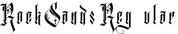 RockSands Regular字体预览图